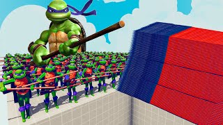 200x DONATELLO  1x GIANT vs EVERY GOD  Totally Accurate Battle Simulator TABS [upl. by Nhtanhoj]