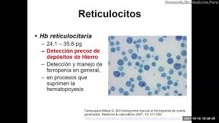 Índices reticulocitarios e índices plaquetarios 19 octubre 2021 [upl. by O'Connell695]