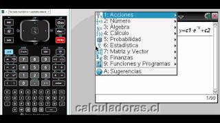 Ecuaciones diferenciales con TI Nspire CX CAS [upl. by Todd]