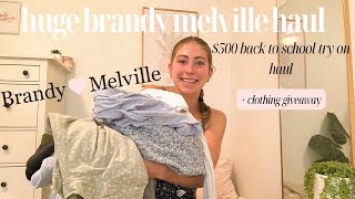 Back to School Clothing TryOn Haul  Brandy Melville Outfits [upl. by Aileno]