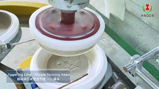 Jiggering line  Single head  Haoda machinery [upl. by Birck874]