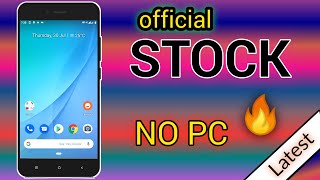 Stock ROM Flash Original Firmware without PC in Mi A1 [upl. by Angeline894]