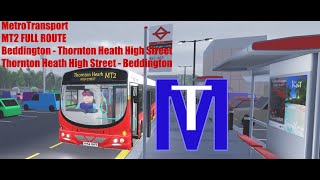 MetroTransport MT2 full route [upl. by Groome]