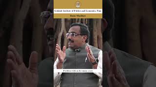 Ram Madhav in conversation with Dr Ajit Ranade  Banyan Tree Chats  Gokhale Institute  5 [upl. by Gae]