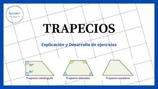 Trapecios  Trapecio isósceles recto y escaleno  Ejercicios resueltos [upl. by Nitram]