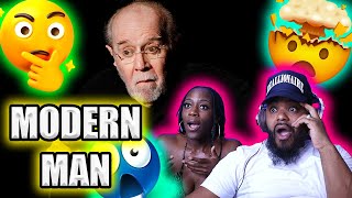 George Carlin Modern Man REMARKABLE BLACK COUPLE REACTS [upl. by Newkirk]