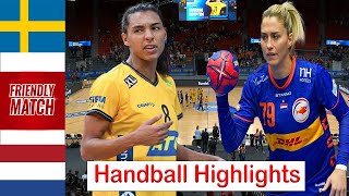 Sweden Vs Netherlands Handball Womens Friendly Match 2024 [upl. by Nyrhtakyram]