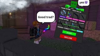 CATCHING THE BIGGEST SCAMMER ON MM2 [upl. by Aliled]