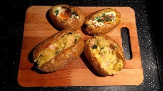 Patate të Mbushura në Furrë  Stuffed Potatoes [upl. by Faletti437]