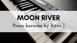 Frank Sinatra  Moon River Piano Karaoke Instrumental [upl. by Eillam]