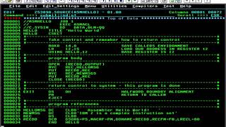 Compile IBM Z Assembler program on IBM zOS mainframe system [upl. by Ramsay]