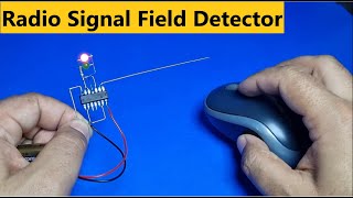 3 Simple RF Detector Circuits  Radio Signal Field Detector [upl. by Adlev267]