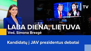 Kandidatų į JAV prezidentus debatai  Laba diena Lietuva  20240911 [upl. by Turley]