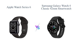 Apple Watch Series 6 vs Samsung Galaxy Watch 4 Classic Comparison ⌚🔥 [upl. by Enrichetta]