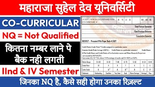 CO CURRICULAR में NQ  2nd amp 4th Semester  Co Curricular में कितना नम्बर लाने पे पास माना जाता है [upl. by Tade]