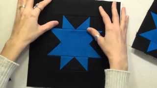 46 How to Piece a Sawtooth Star Quilt Block [upl. by Chenay944]