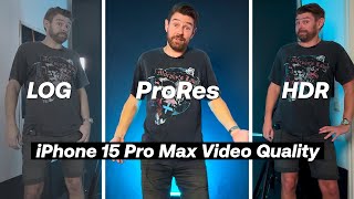 iPhone 15 PRO MAX SECRET Video Formats are INSANE [upl. by Nolham]