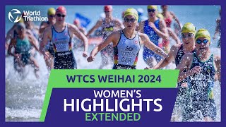 Race Highlights  2024 WTCS WEIHAI  Women [upl. by Nonnairb]