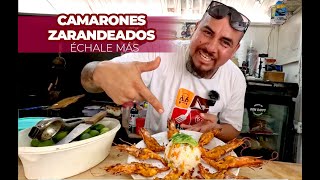 CAMARONES ZARANDEADOS A LA PLANCHA [upl. by Yecac]