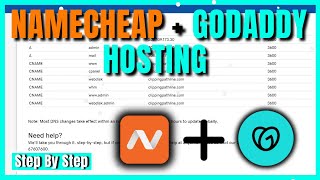 How to connect namecheap domain to godaddy hosting  Full Guide [upl. by Adlih]