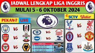 JADWAL LIGA INGGRIS PEKAN KE 7ASTON VILLA vs MAN UNITEDKLASEMEN PREMIER LEAGUE 202425LIVE SCTV [upl. by Ragg899]