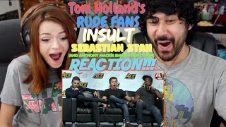 TOM HOLLANDS Rude Fans INSULT SEBASTIAN STAN amp ANTHONY MACKIE Shuts Them Down REACTION [upl. by Hayashi]