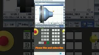 taperturningprogramming turningpsinnutrain493 siemenscncmachineprogramming sinutrain shorts [upl. by Lannie]