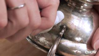 How to Polish Silver Without Silver Polish  CHOW Tip [upl. by Stanzel447]