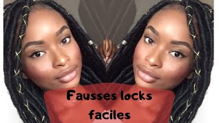 COMMENT SE TRESSER SOI MÊME DES FAUSSES LOCKS FACILEDREADLOCKS [upl. by Fulton]