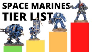 Codex Space Marines Tier List in Warhammer 40K 10th Edition  Strongest  Weakest Space Marine Units [upl. by Keffer]