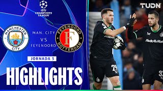 HIGHLIGHTS  Manchester City vs Feyenoord  UEFA Champions League 2425  TUDN [upl. by Ennahs]