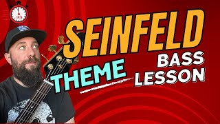 How To Play The Seinfeld Theme on Bass Guitar The Greatest Sound Check Riff EVER [upl. by Jard858]