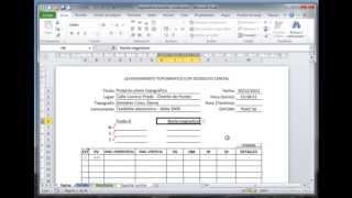 Taquimetria Digital  Teodolito  Proceso de datos Excel para topografia [upl. by Aseuqram483]