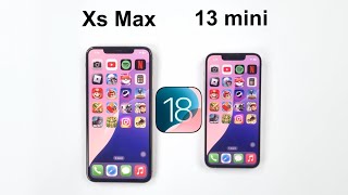 iOS 18  iPhone 13 mini vs iPhone XS Max Speed Test [upl. by Annet992]