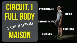 ENTRAINEMENT MAISON SANS MATÉRIEL  MUSCLER TOUT LE CORPS AVEC 4 EXERCICES  SÉANCE 1 [upl. by Akeenahs398]