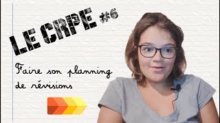 CRPE 2019 7  Faire son planning de révisions [upl. by Kirshbaum541]