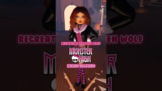 Recreating Clawdeen Wolf from Monster High in Dress To Impress 💜 dti dresstoimpress [upl. by Voss496]