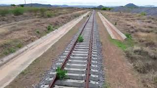 Trilhos na Ferrovia Oeste Leste FIOL lote 5 GuanambiBA [upl. by Lionello]