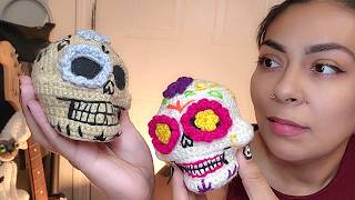 CALAVERAS tejidas Decoracion de dia de los Muertos AMIGURUMI decalavera [upl. by Mclaughlin]