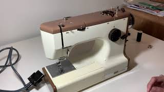 Waltsons Celestial Cub 4 Sewing Machine  bobbin winding [upl. by Ahsiakal]