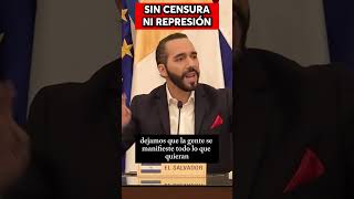 Bukele lo deja claro En El Salvador no se calla a nadie es un país libre elsalvador nayibbukele [upl. by Weibel598]