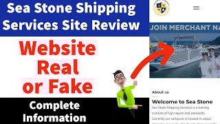 Sea Stone Shipping Services Real or Fake  Sea Stone Shipping Services Course Fees  Check Site [upl. by Dihahs]