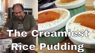 HOW TO MAKE THE CREAMIEST RICE PUDDING  Greek Family Recipe [upl. by Jamnis]