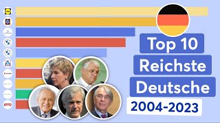 Top 10 Reichste Deutsche 20042023 [upl. by Aniv437]