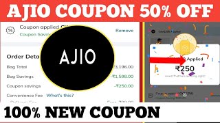 ajio coupon 50 off  ajio coupon code today [upl. by Emelita]