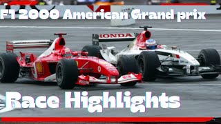 F1 2000 United States Grand Prix Extended Highlights [upl. by Ater]