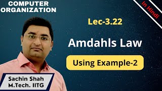 L322  Amdahls law  Overall speedup of system  Amdahls law example  GATE 2004 [upl. by Hortensa]