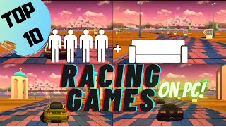 TOP 10 PC Splitscreen Racing Games  Couch Coop  PC  Split Screen [upl. by Adnawyek]