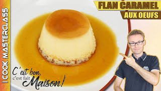 ✅ FLAN CARAMEL AUX OEUFS MAISON  La meilleure recette du flan facile et rapide [upl. by Illib]