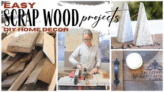 Scrap Wood Ideas  Easy DIY Home Decor  Scrap Wood Decorations  Old Wood Home Decor [upl. by Diahann710]